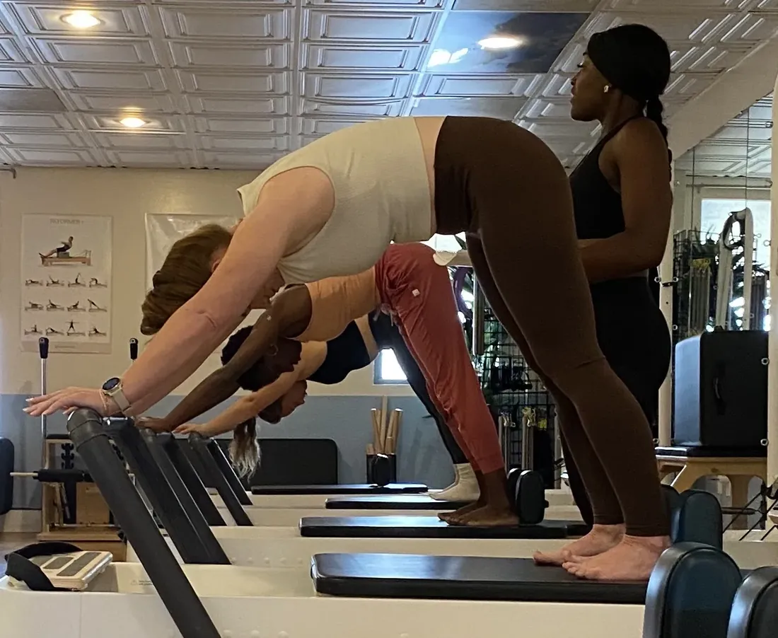 Downward dog on the reformer