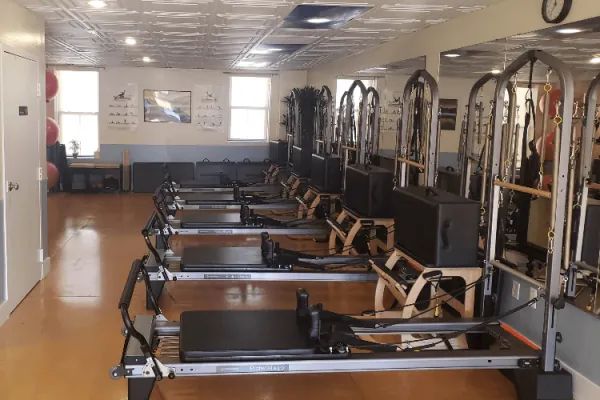 The reformer room, ready for class