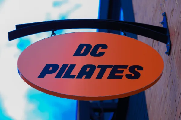 The DC Pilates sign