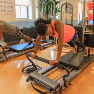 A plank on the reformer